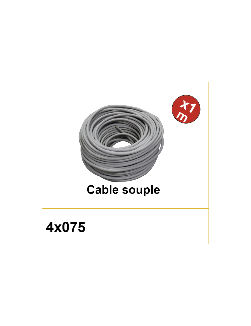 Cable 4x0.75 (au M)
