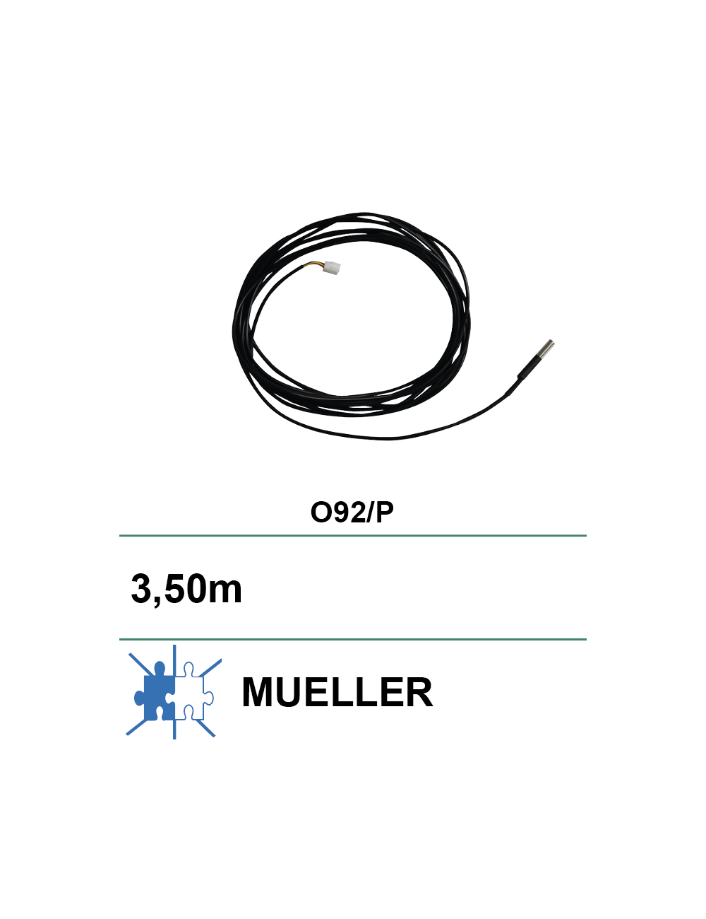 Sonde de température Mueller model O-92 et Model -P L:3,5m