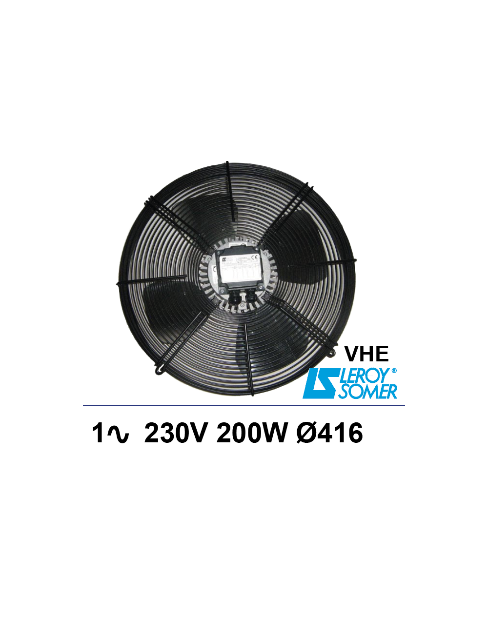 Ventilateur sur grille Leroy Somer 1Ph D416 200W