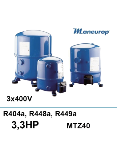 Compresseur Maneurop MTZ40 R404a 3,5ch