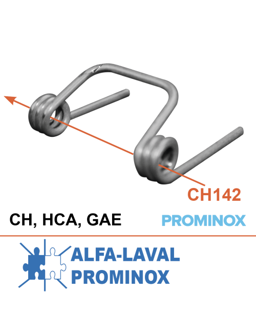 Ressort adaptable de porte Alfa-Laval et Prominox 