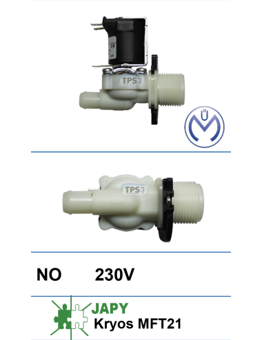 Electrovanne anti mouillage simple droite Müller 230V NO DN 8-13