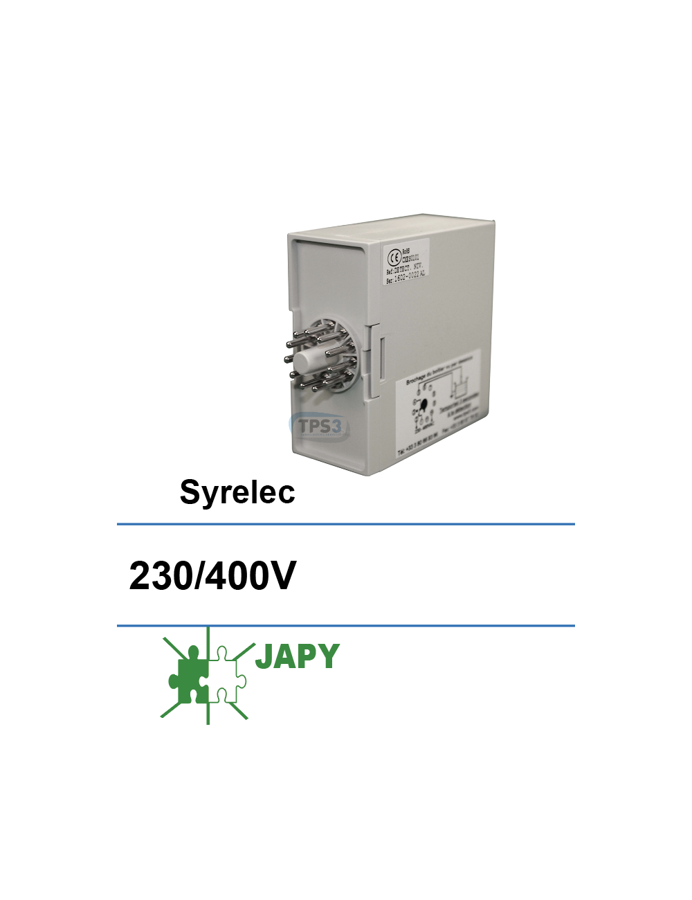 Amplificateur Japy 230/400V adaptable socle Syrelec