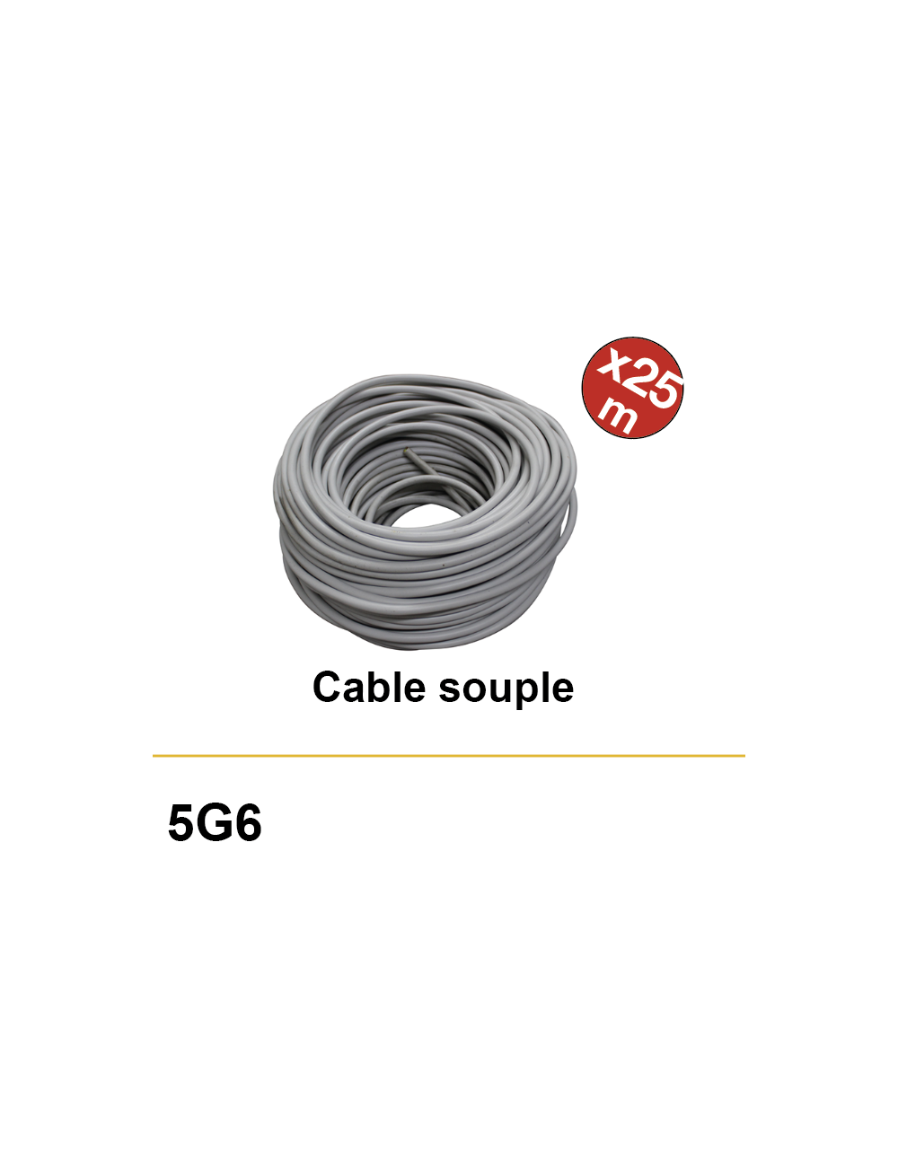 Câble 5G6 HO7RNF