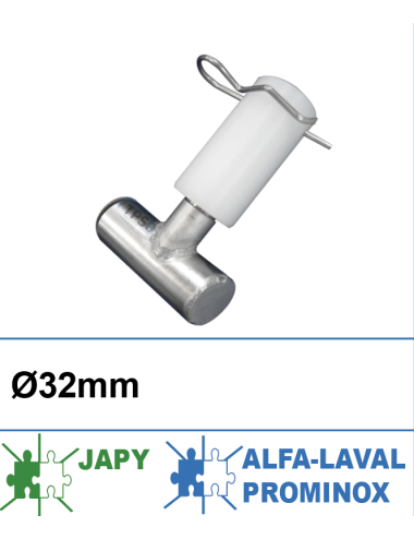 Diffuseur rotatif adaptabble Alfa-Laval/Prominox/Japy inox D32