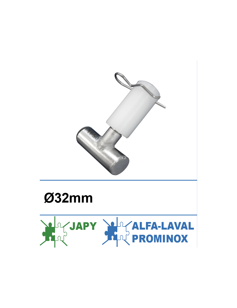 Diffuseur rotatif adaptabble Alfa-Laval/Prominox/Japy inox D32