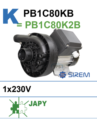 Pompe de lavage Sirem PB1C80KB