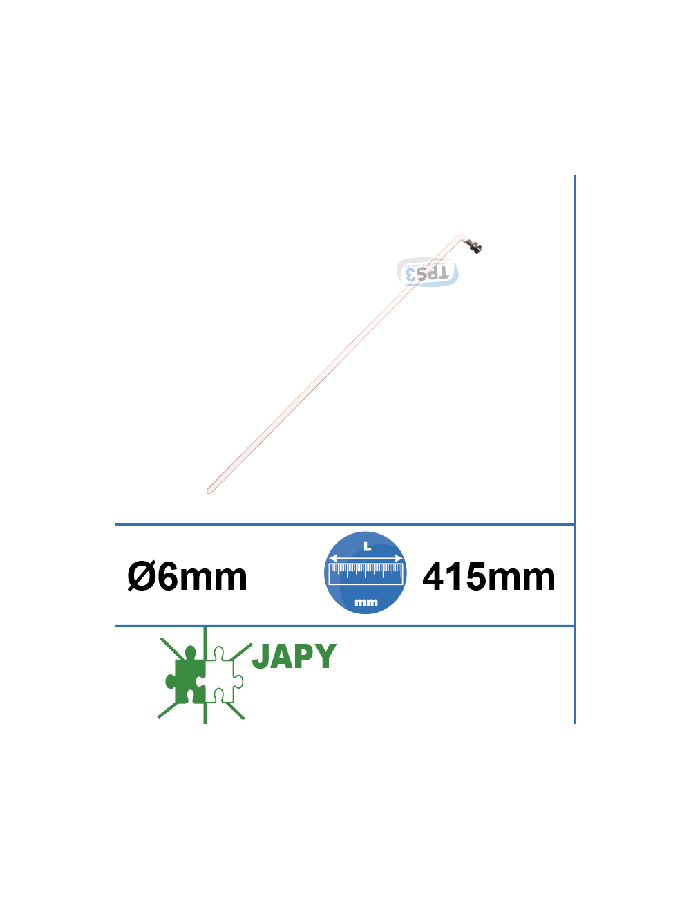 Sonde de niveau rilsanisée Ø6 x 415 mm