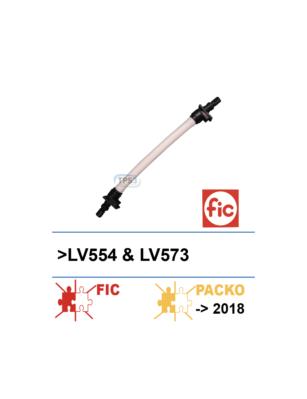 Tube interne pompe doseuse avec embouts pour LV554