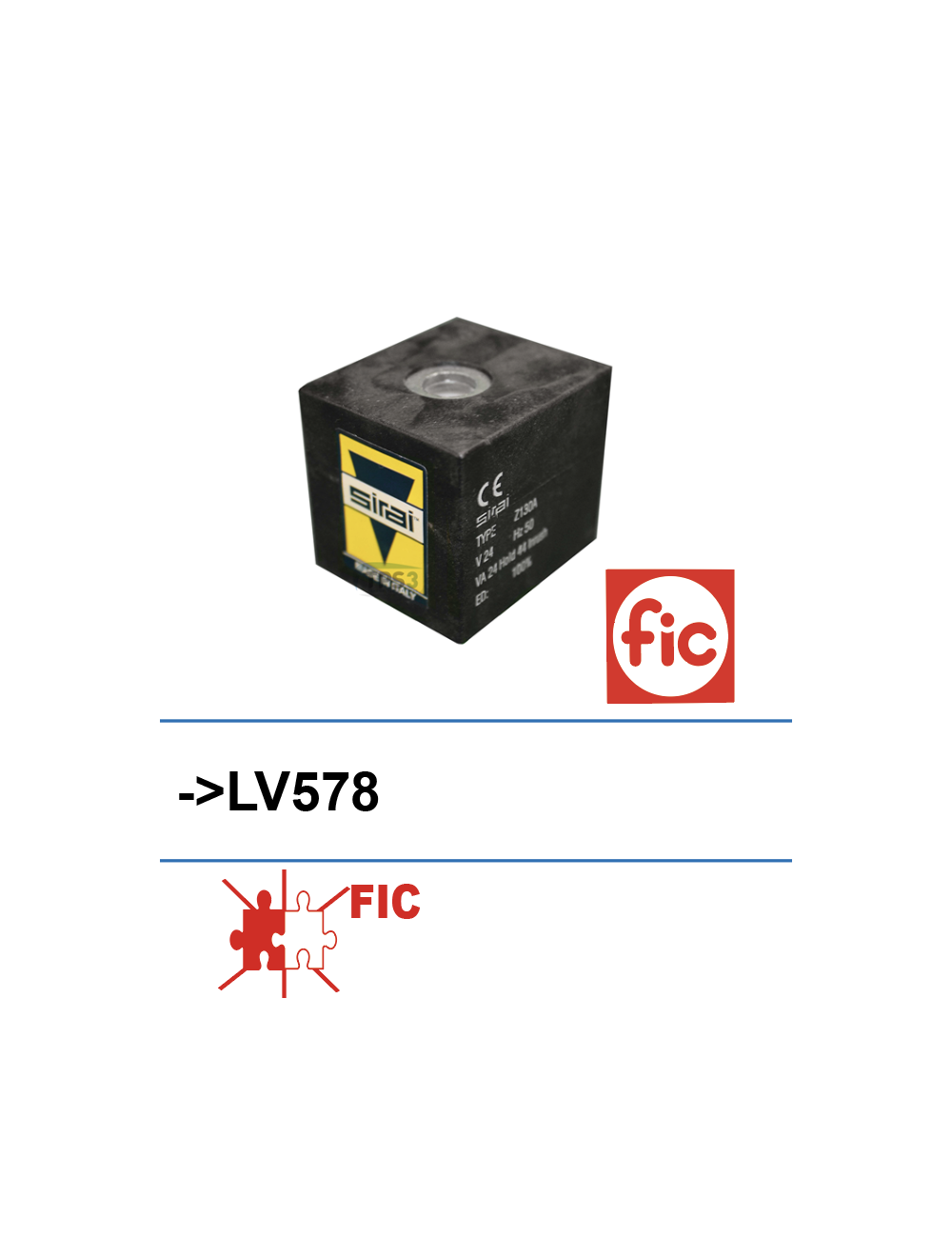 Bobine pour électrovanne 3 voies SIRAI 24V