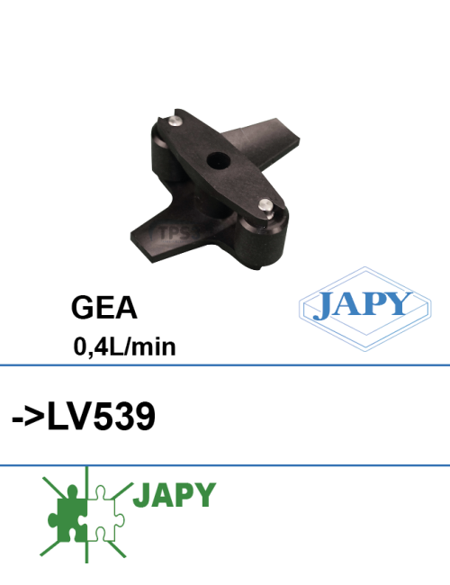 Porte galets + galets pour pompe doseuse LV539 (GEA 0.4 l/min)