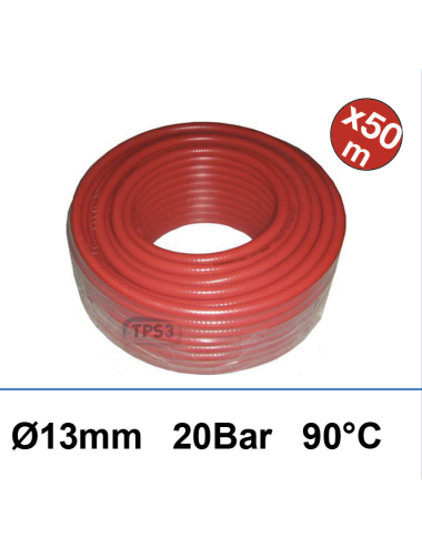 Red pipe for water feed...