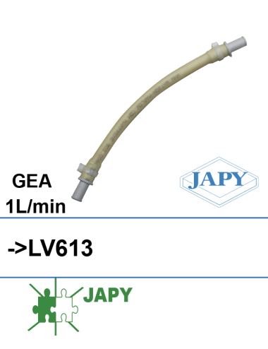 Tube interne pompe doseuse avec embout pour LV613 (GEA 1L/min)