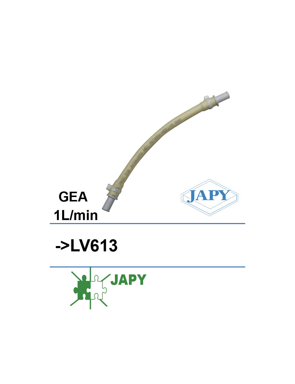 Tube interne pompe doseuse avec embout pour LV613 (GEA 1L/min)