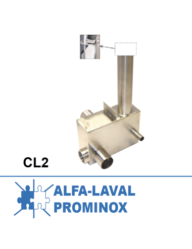 Boitier inox raccordement pompe CL2