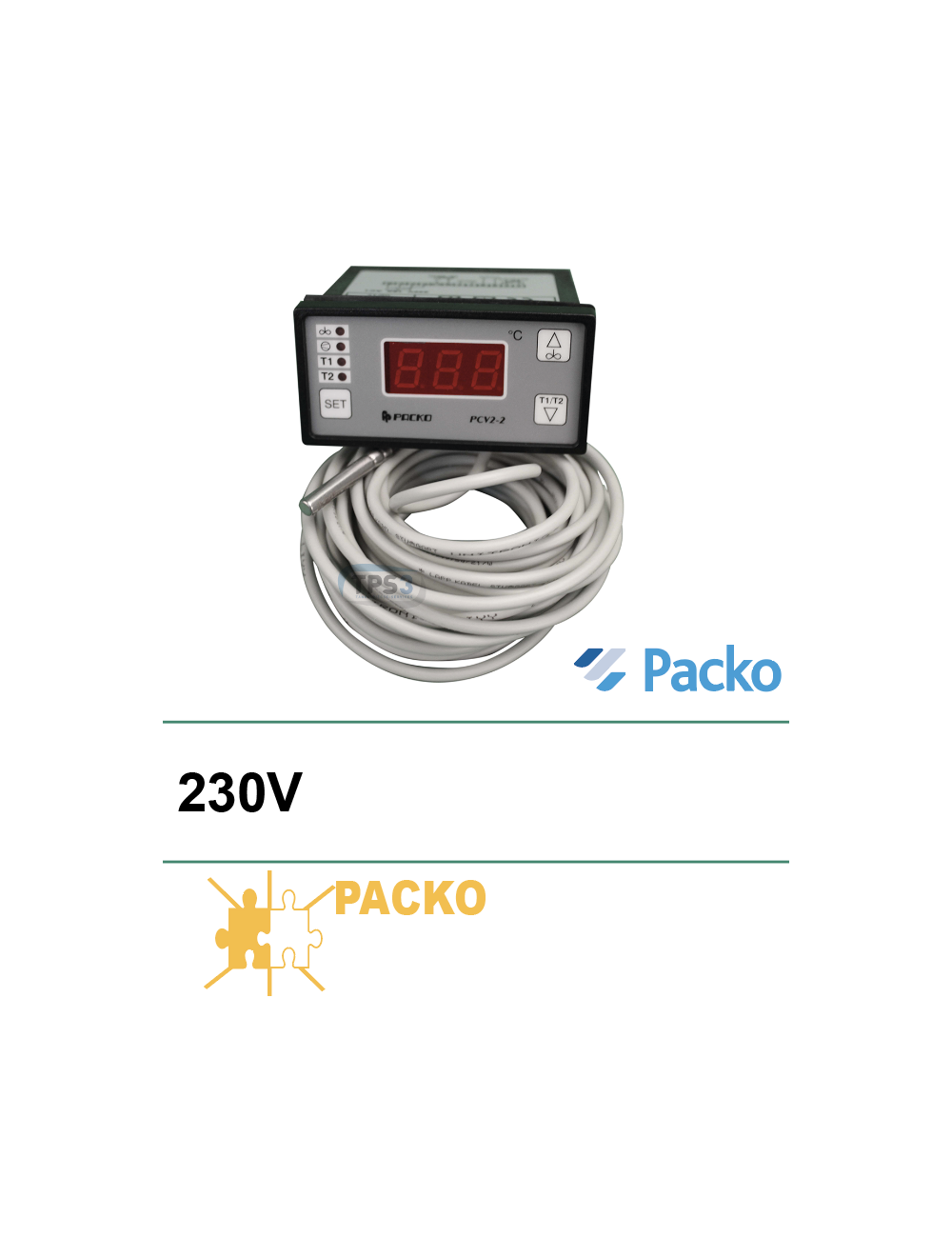 Termostato Packo PCV2/2 (con sonda)