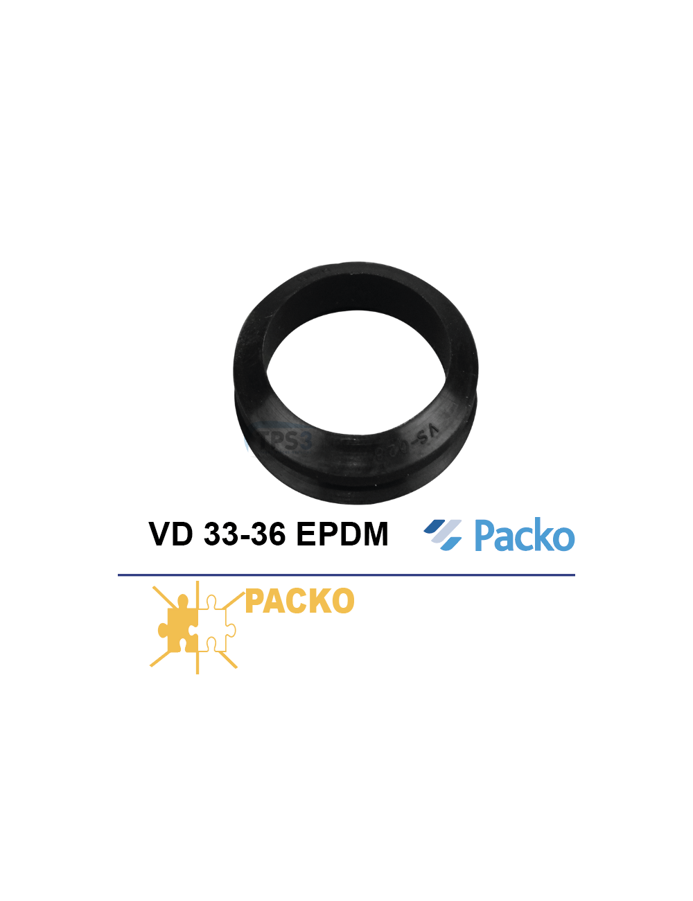 Joint en VD. 33-36-EPDM (adaptable boite à eau Sirem)
