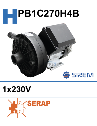 Pompe de lavage Sirem PB1C270H4B pour Serap RL20