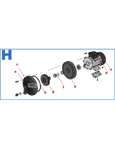 Hélice de ventilation pour pompe de lavage Sirem