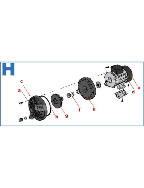 Hélice de ventilation pour pompe de lavage Sirem