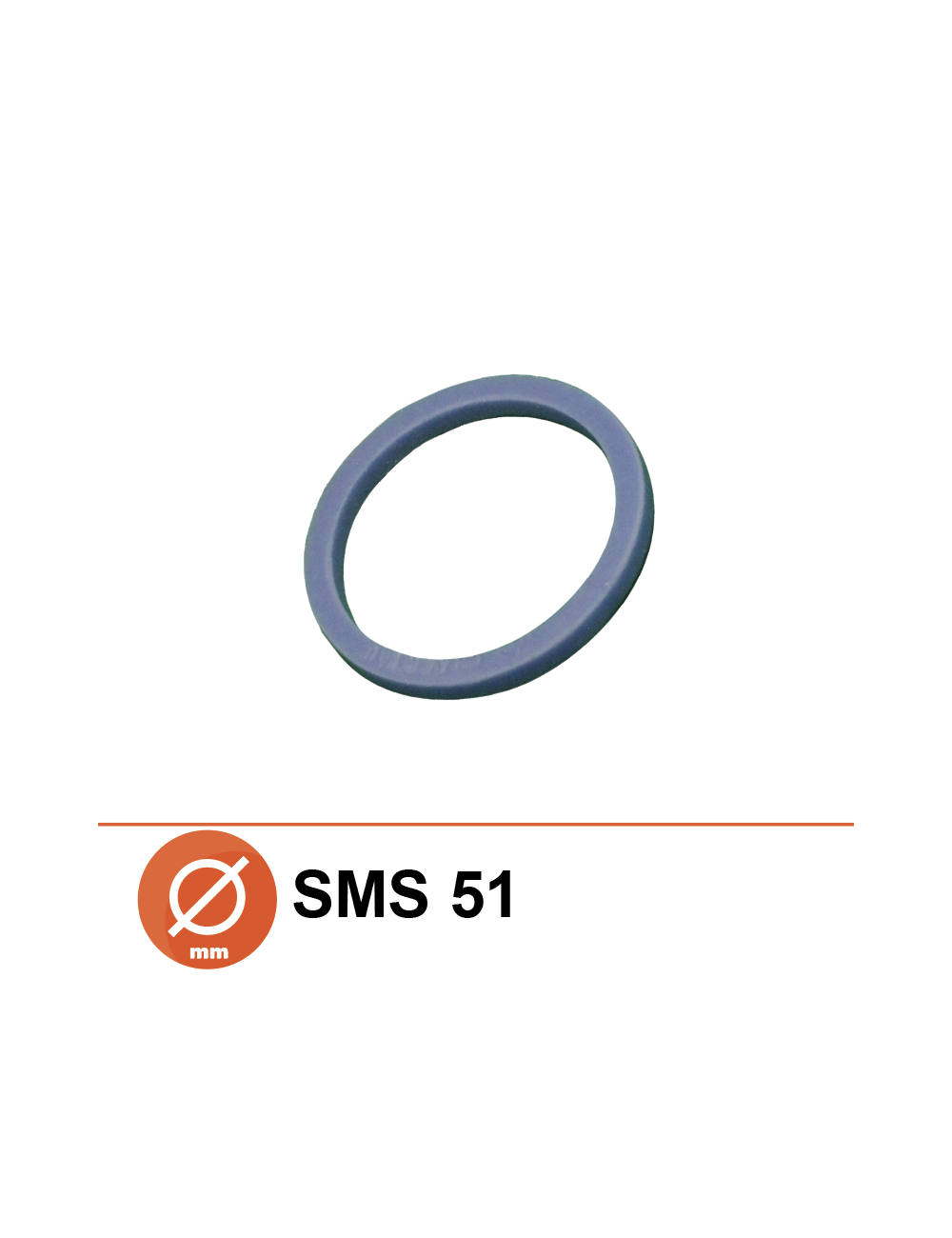 Joint de nez fileté Ø51 SMS silicone
