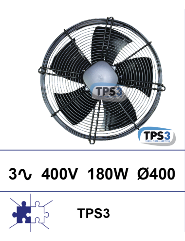 Ventilateur sur grille TPS3 3x400V 180W Ø400mm