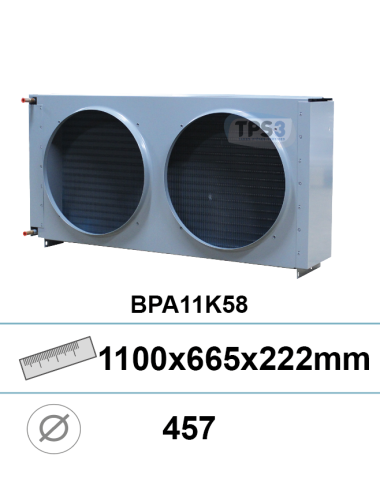 Condenseur type BPA11K58 1100x665x222 2 ouies 427mm