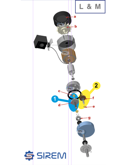 Output wheel for Sirem, on...