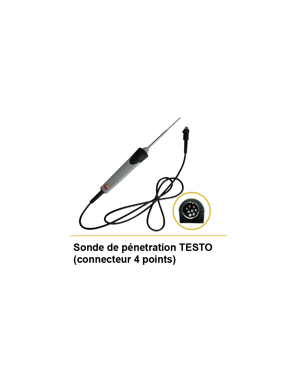Sonde de pénétration TESTO (connecteur 4 points)