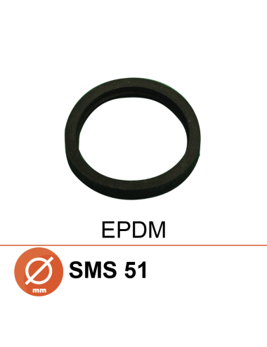 Joint de nez fileté Ø51 SMS EPDM épaulé