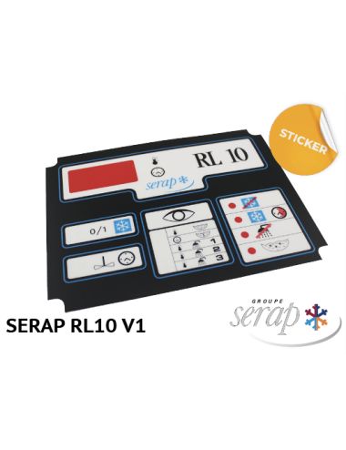 Plastron autocollant Clavier Serap RL10 V1