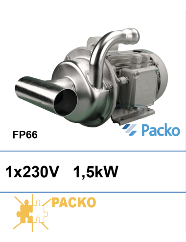 Pompe de lavage Packo FP66 1x230V 1,5kW sortie 83