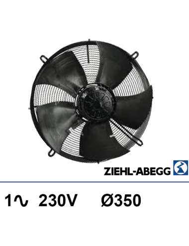 Ventilateur sur grille Ziehl-abegg 1x230V 130W Ø350mm