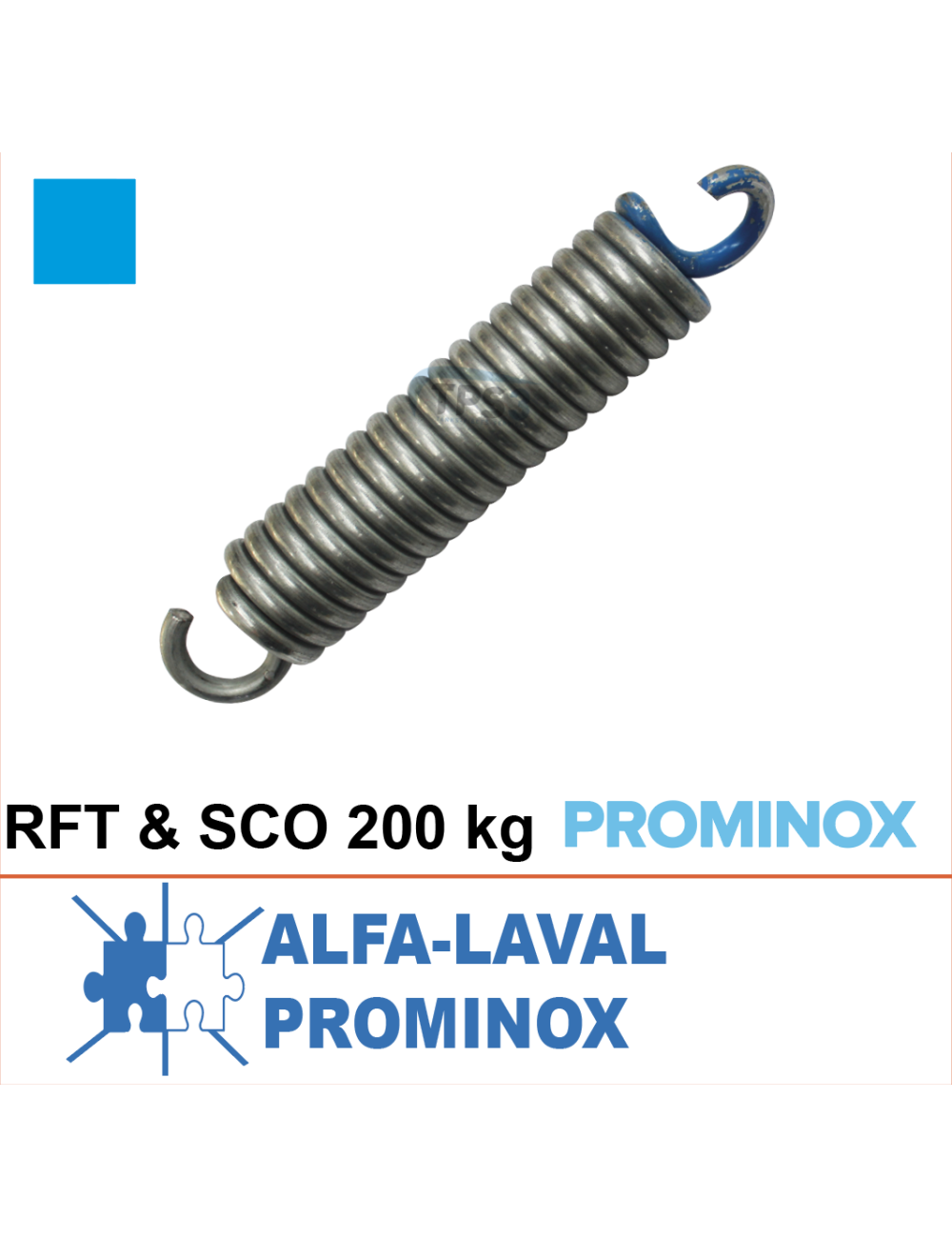 Ressort traction couvercle Alfa-Laval/Prominox RFT/SCO 160Kg