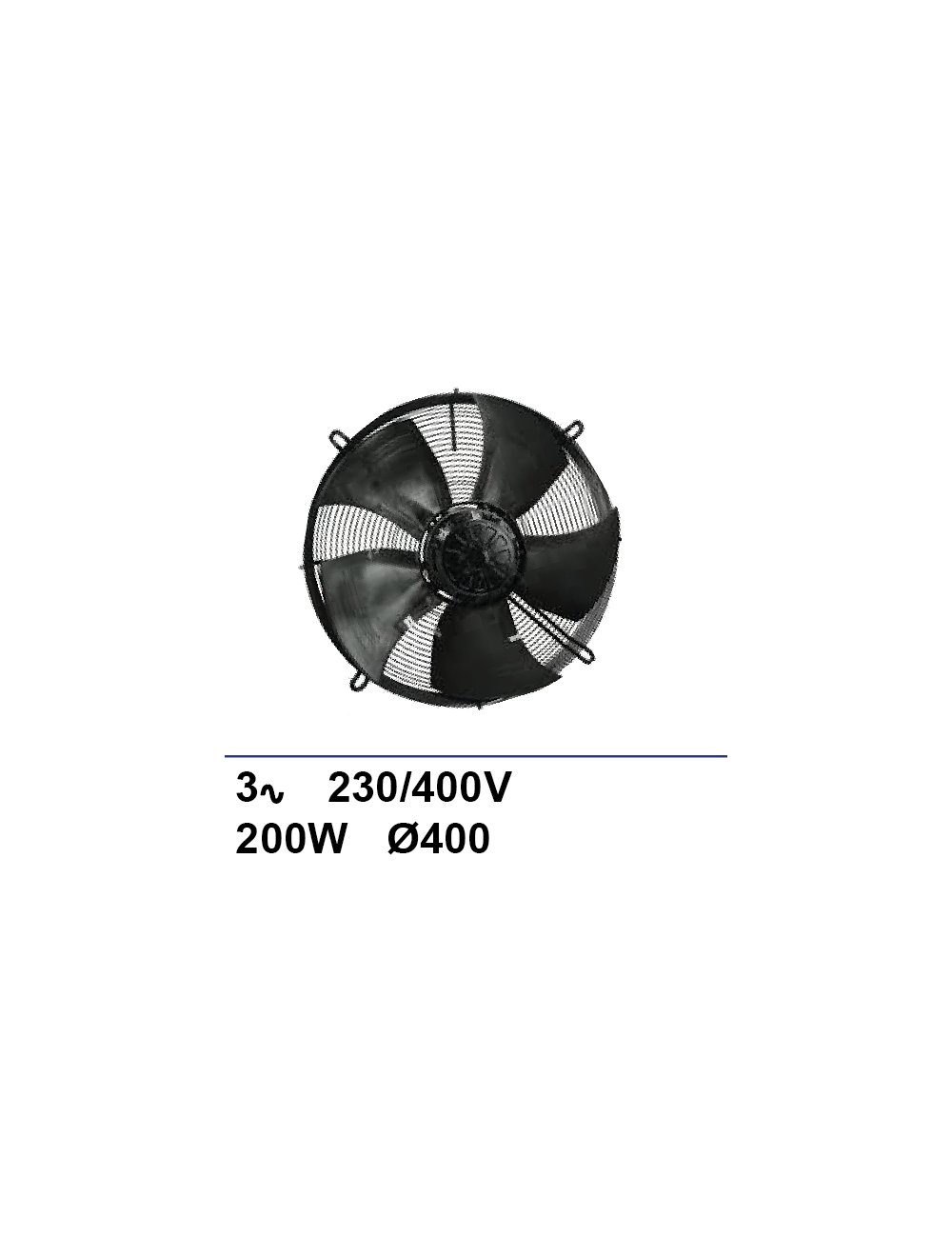 Ventilateur sur grille Ziehl-abegg 3x230/400V 350W Ø400mm