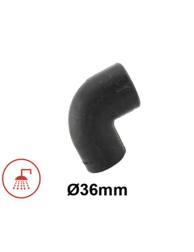 90° rubber elbow Ø36