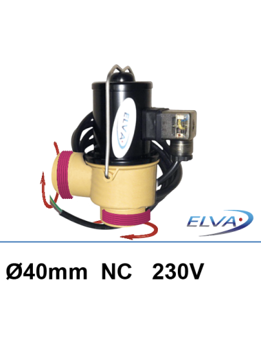 Elva 230V NC DN40...