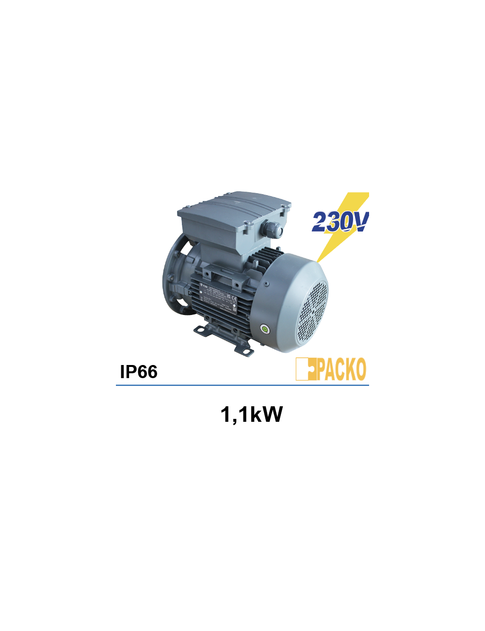 Electro-moteur 1,1Kw 230V IP66