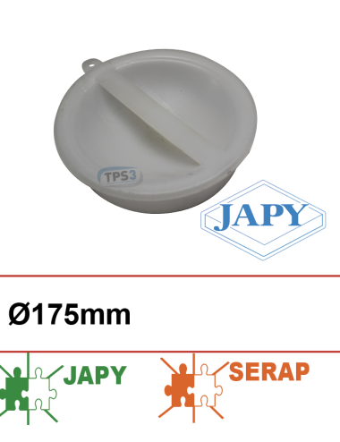 Bouchon plastique entrée de lait Ø175 Japy/GEA