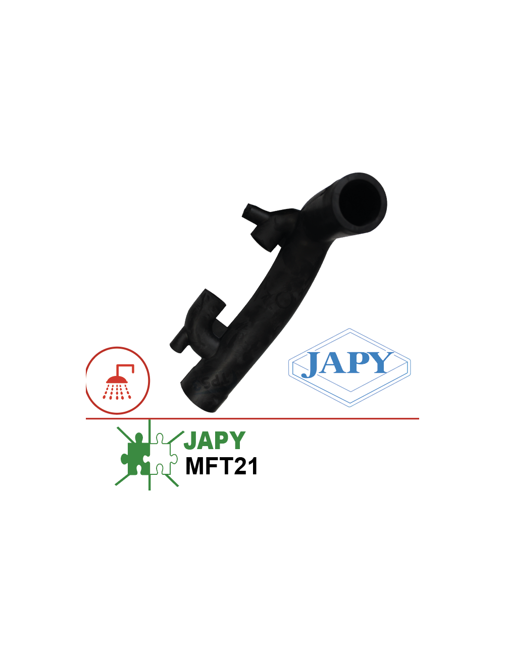 Tuyauterie porte sonde Japy Kryos MFT21
