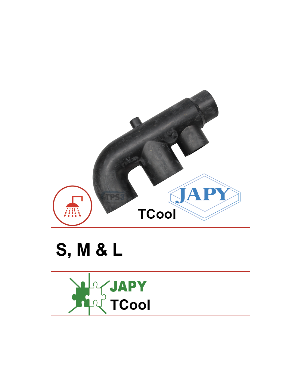 Tuyauterie porte sonde TCool 1 ou 2 piquages gamme S,M et L