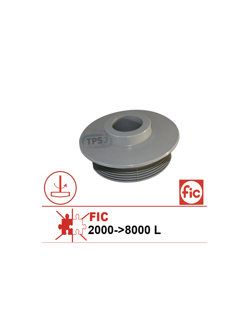 Joint de passage agitateur FIC (2000-8000L)