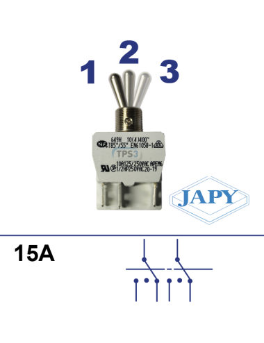 3-position switch 15A for...